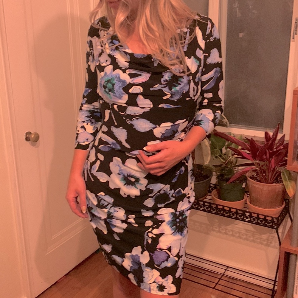 Lauren Ralph Lauren Plus Cowl Neck Dress